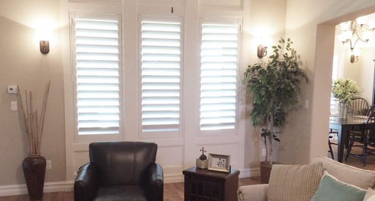 San Diego parlor white shutters